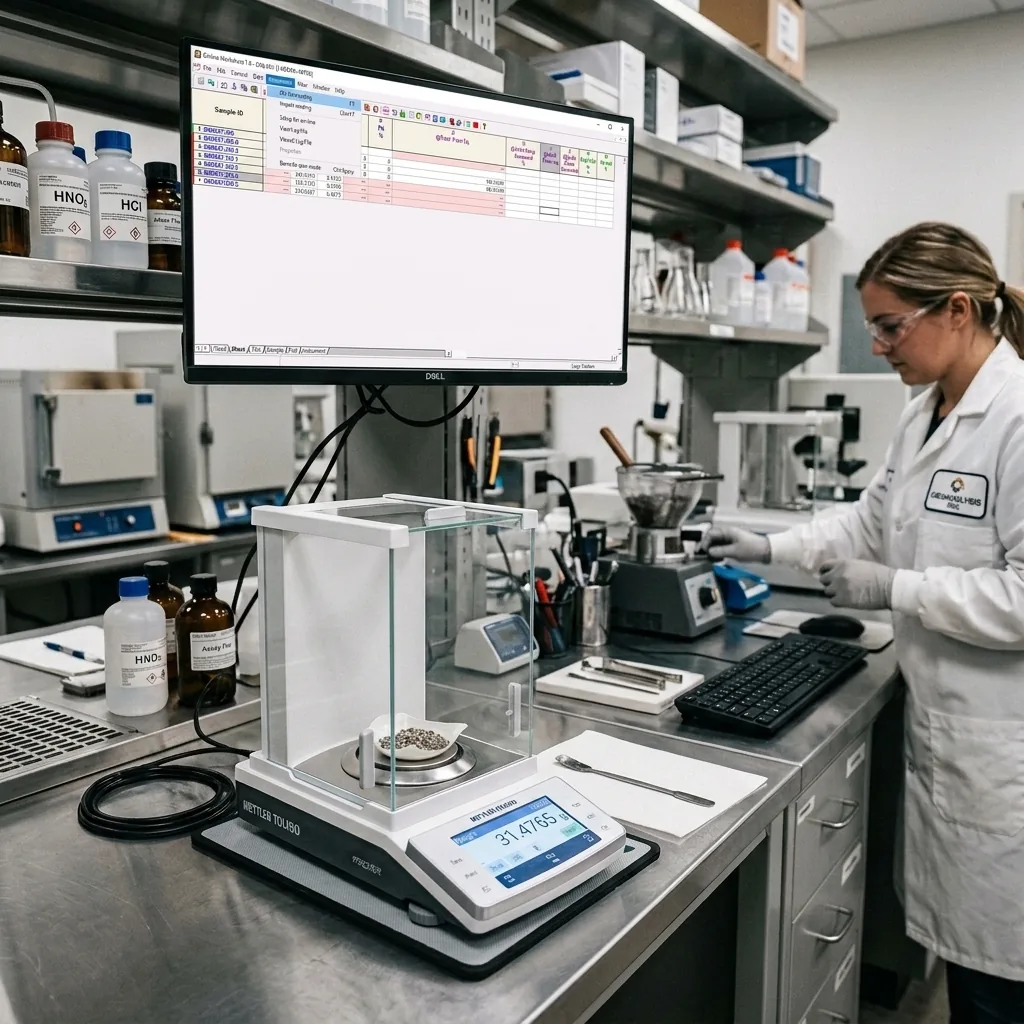 Mettler Toledo Analytical Balance Integration for Mining LIMS and QA/QC Traceability